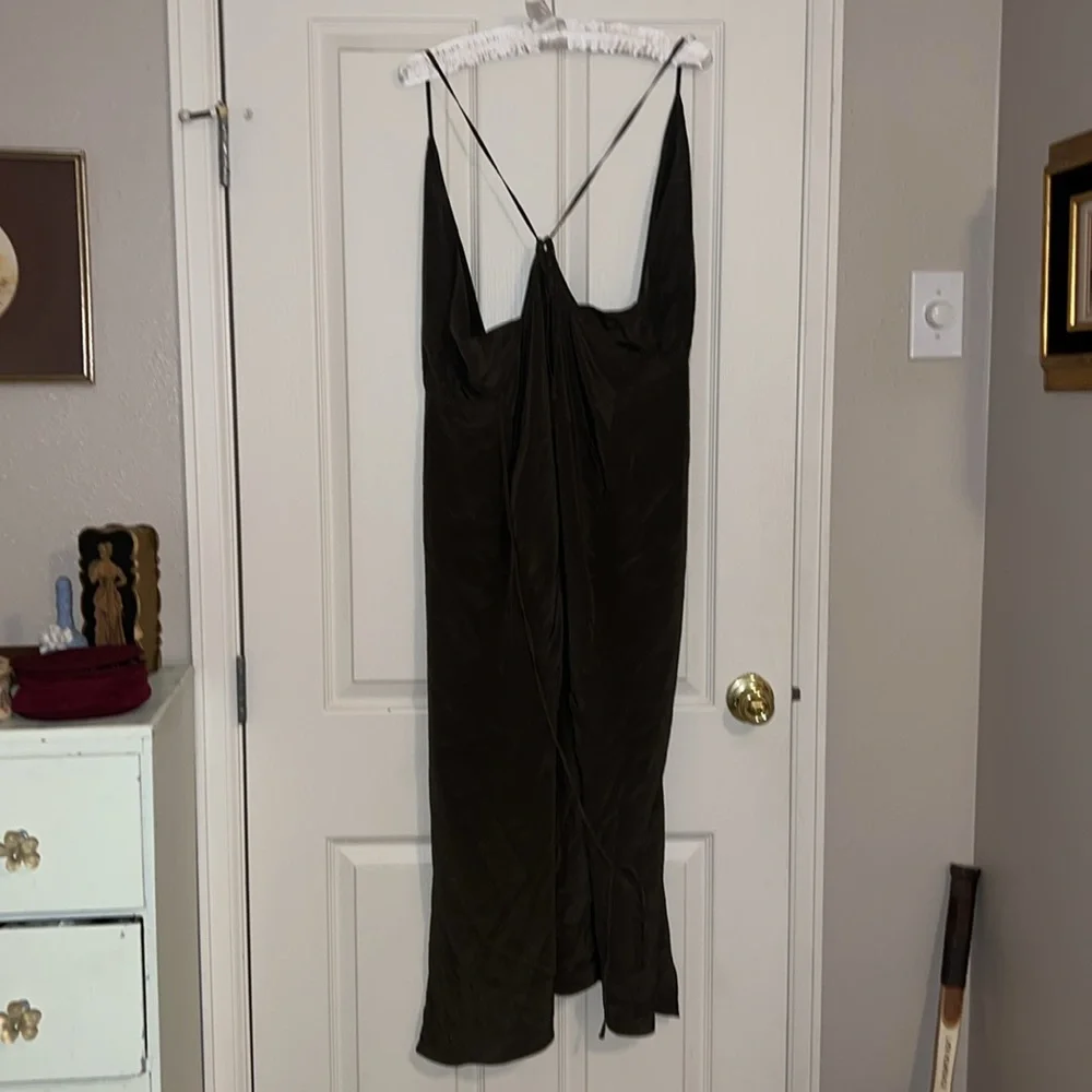 Reformation Clara Silver Wrap dress - Picture 5 of 7